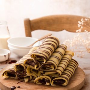Млинці з сиром та лохиною