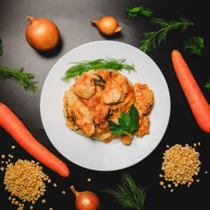 Горохове пюре з куркою